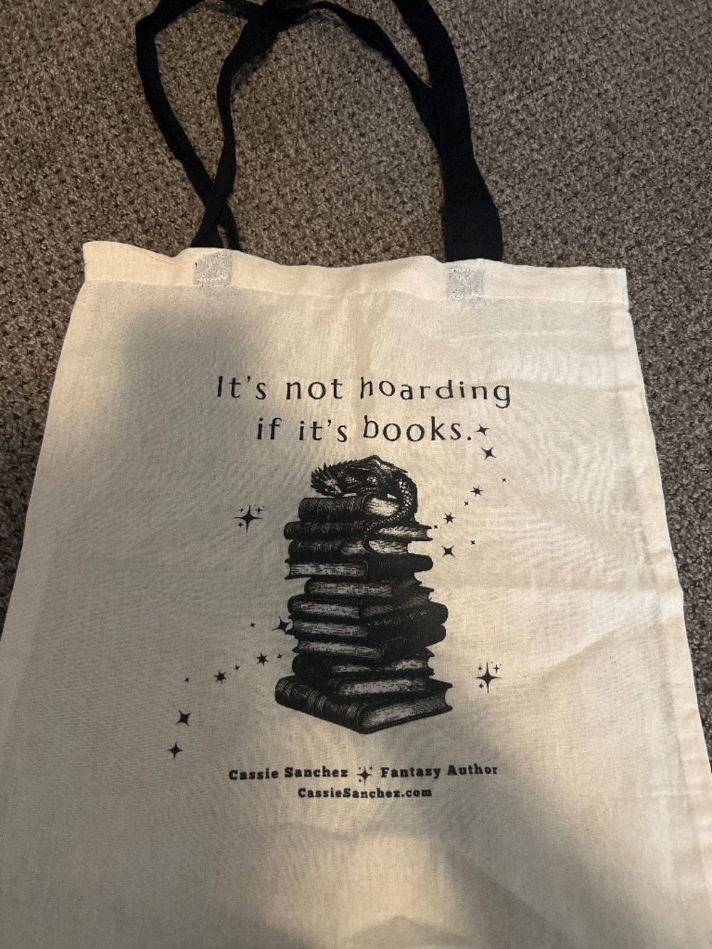 Cassie Sanches promotional tote bag